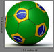 Brazilian Futbol Wall Decal