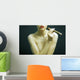 Elegant Smoking Woman Wall Decal