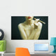 Elegant Smoking Woman Wall Decal