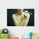 Elegant Smoking Woman Wall Decal