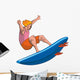 Surfer dude Wall Decal