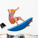 Surfer dude Wall Decal
