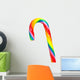 Rainbow candy cane Wall Mural