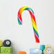 Rainbow candy cane Wall Mural
