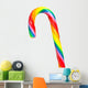 Rainbow candy cane Wall Mural