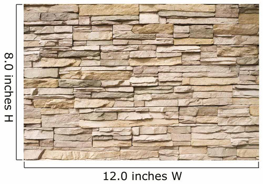 Stacked Stone Wall Background Horizontal Wall Mural