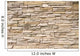 Stacked Stone Wall Background Horizontal Wall Mural