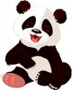 Baby Panda Laughing Wall Decal
