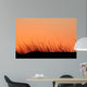 Grass Silhouette Dune Sunset Wall Decal