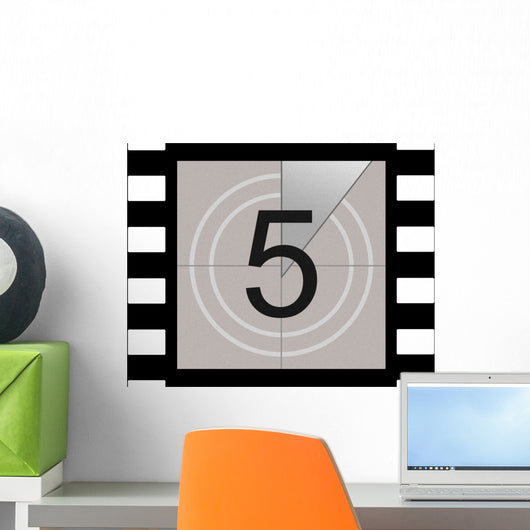 Five - Film Countdown Wall Decal