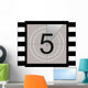 Five - Film Countdown Wall Decal