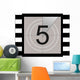 Five - Film Countdown Wall Decal