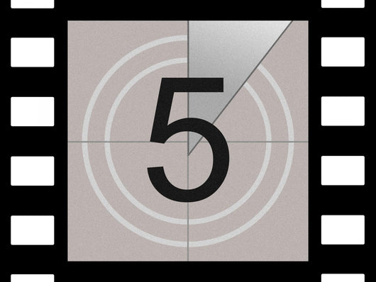 Five - Film Countdown Wall Decal