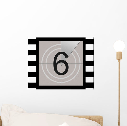 Six - Film Countdown Wall Decal