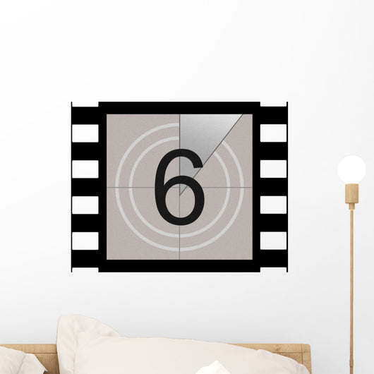 Six - Film Countdown Wall Decal