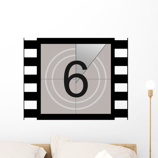Six - Film Countdown Wall Decal