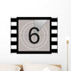 Six - Film Countdown Wall Decal