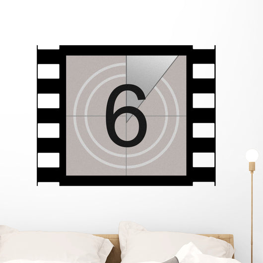 Six - Film Countdown Wall Decal