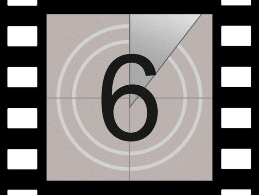 Six - Film Countdown Wall Decal