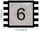 Six - Film Countdown Wall Decal