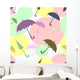 Multicoloured Umbrellas Wall Decal