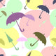 Multicoloured Umbrellas Wall Decal