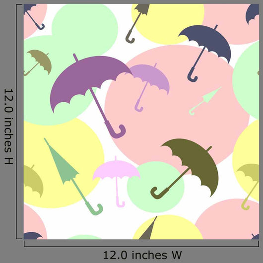 Multicoloured Umbrellas Wall Decal
