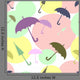 Multicoloured Umbrellas Wall Decal