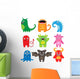 funny cartoon monsters Wall Decal