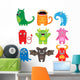 funny cartoon monsters Wall Decal