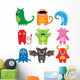 funny cartoon monsters Wall Decal