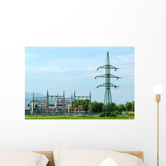 Power Plant Transformers (Wide Shot) Wall Decal