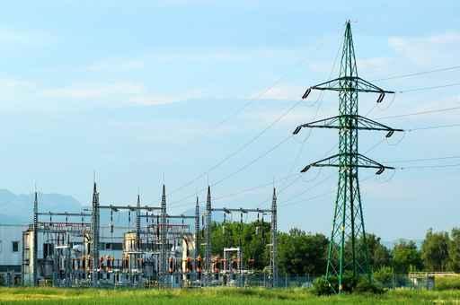 Power Plant Transformers (Wide Shot) Wall Decal