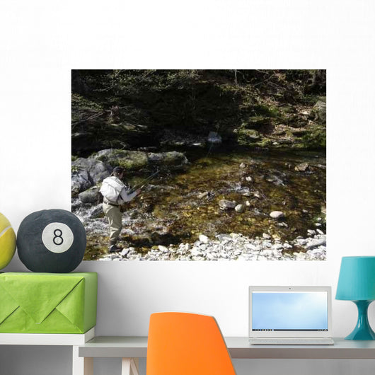 And Angler River Wall Decal
