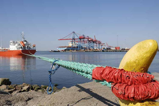 Container Port Scenery with Wall Decal