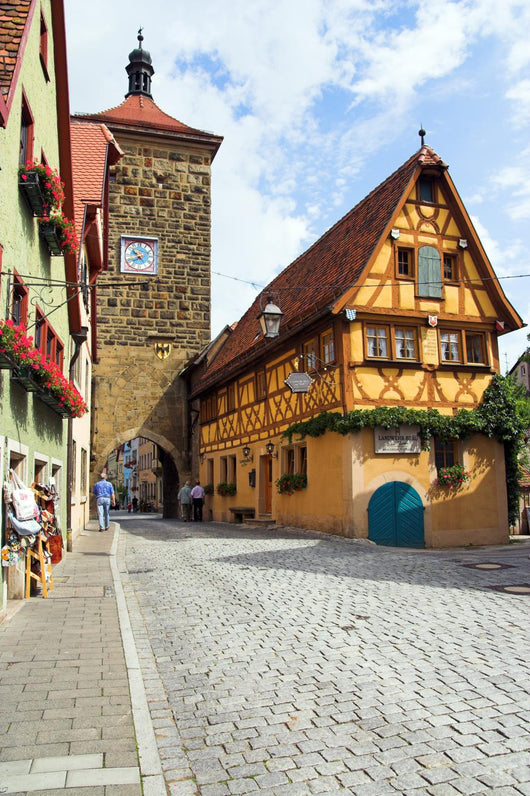 View of Siebers Tower from Spitalgasse, Rothenburg. Wall Mural