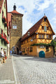 View of Siebers Tower from Spitalgasse, Rothenburg. Wall Mural