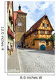 View of Siebers Tower from Spitalgasse, Rothenburg. Wall Mural