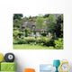Timber Framed Thatched Normandy House and Cottage Garden Wall Mural