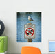 Seagull Perched Atop Wildlife Sign Wall Mural