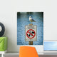 Seagull Perched Atop Wildlife Sign Wall Mural