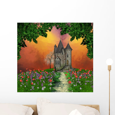 Fairy Castle shown on a wall