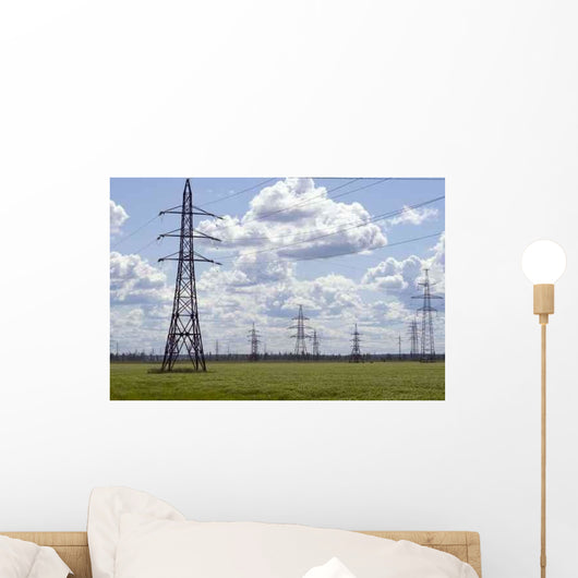 Line High Coltage Equipment Wall Decal
