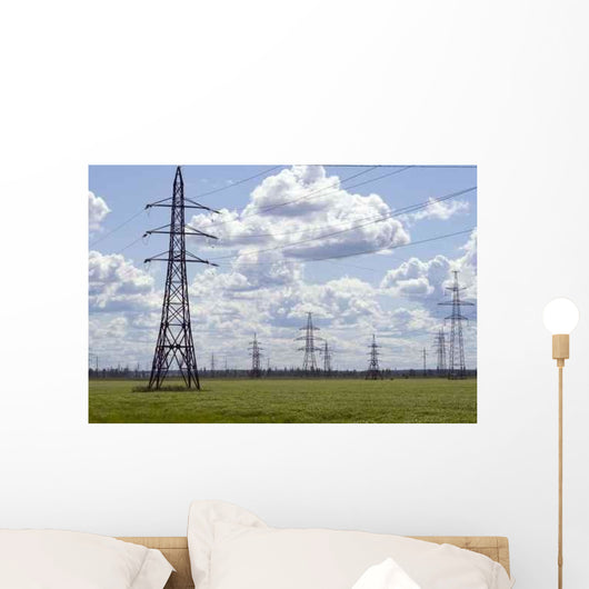 Line High Coltage Equipment Wall Decal