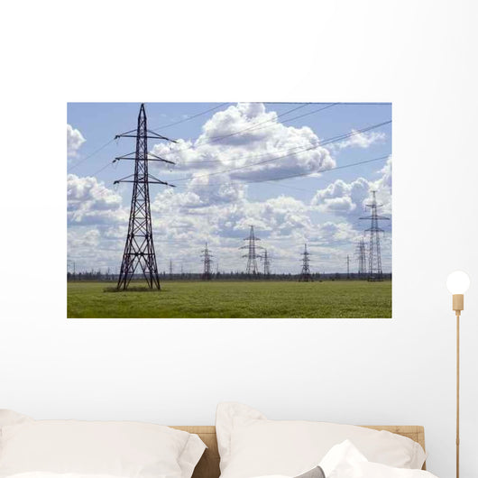 Line High Coltage Equipment Wall Decal