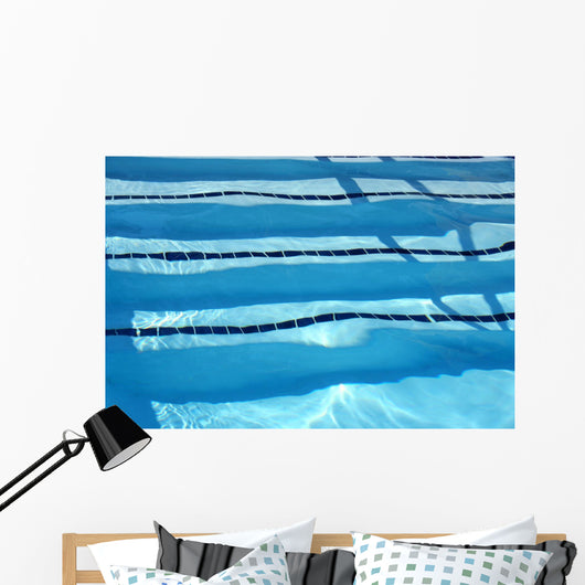 Swimming pool lanes Wall Mural