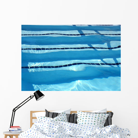 Swimming pool lanes Wall Mural