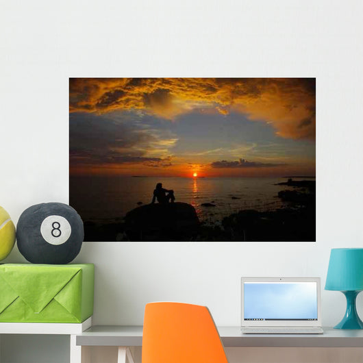 Sunset Lake Wall Decal