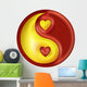 Yin Yang Love Wall Mural