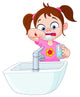 Girl Brushing Teeth